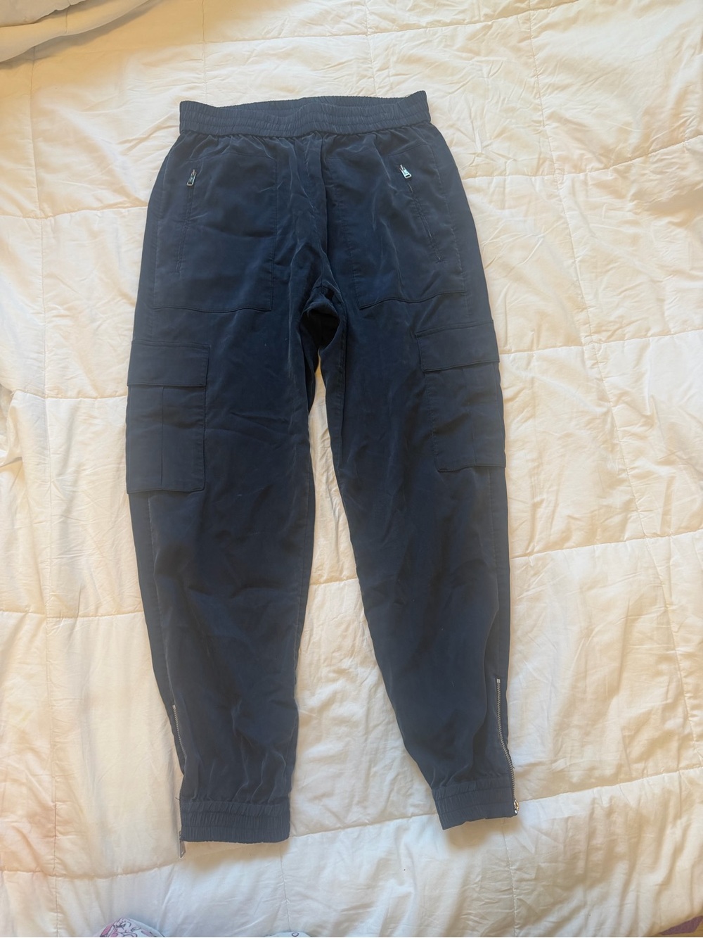 Polo Ralph Lauren Navy Cargo Jogger Pants Men’s Small Zip Ankle Utility Cas